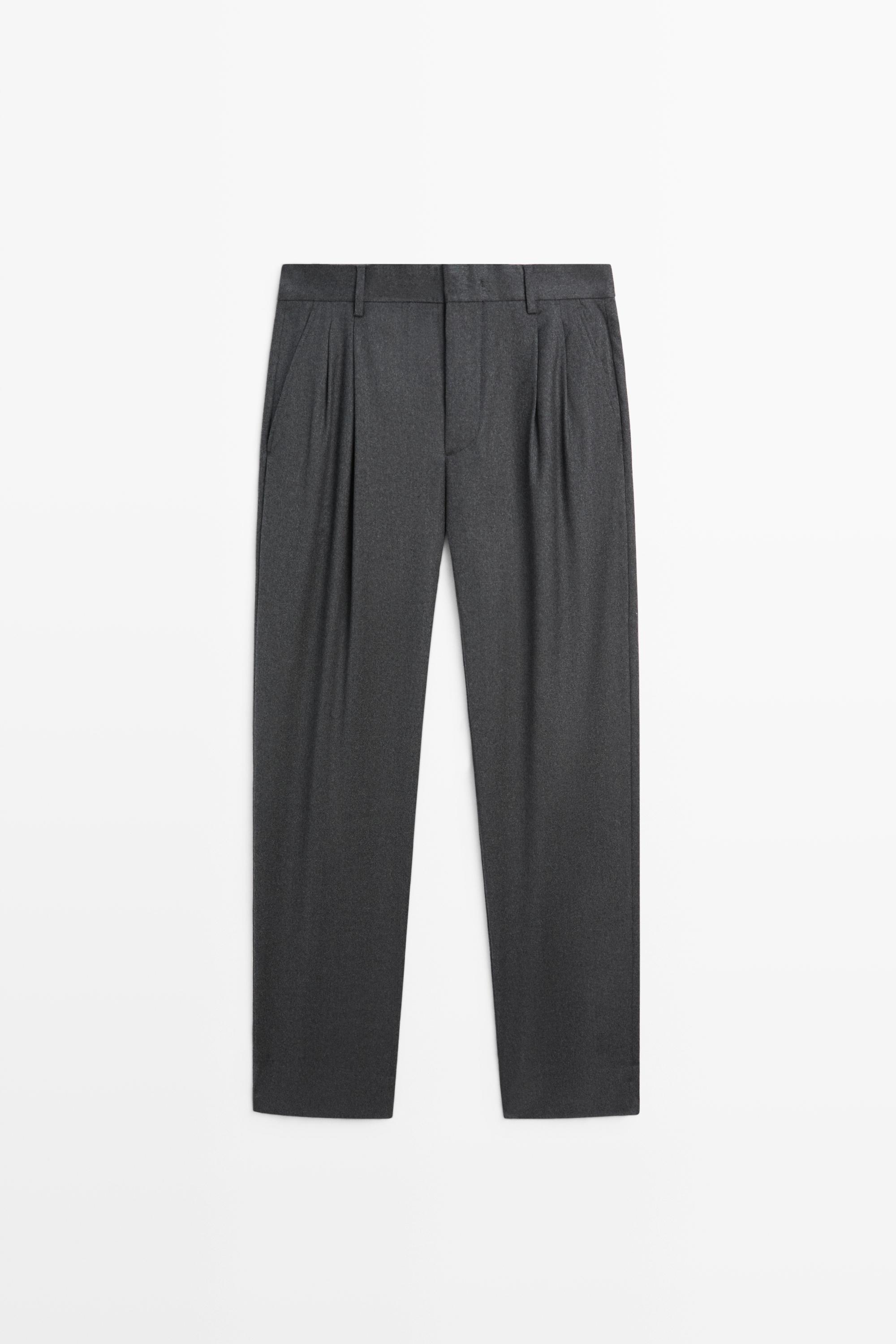 Pantalon tailleur 100 % laine
